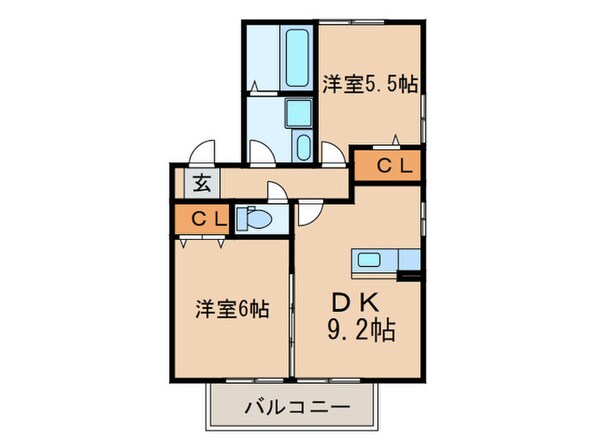 ホワイトクロ－バ－の物件間取画像